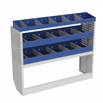 Module de base composé de 3 étagères avec séparateurs
